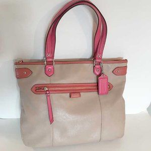 Coach Daisy Spectator tan satchel #23922